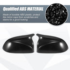 Pair Rearview Mirror Cover Caps for BMW X3 X4 X5 X6 (2011–2023) Black Carbon Fiber