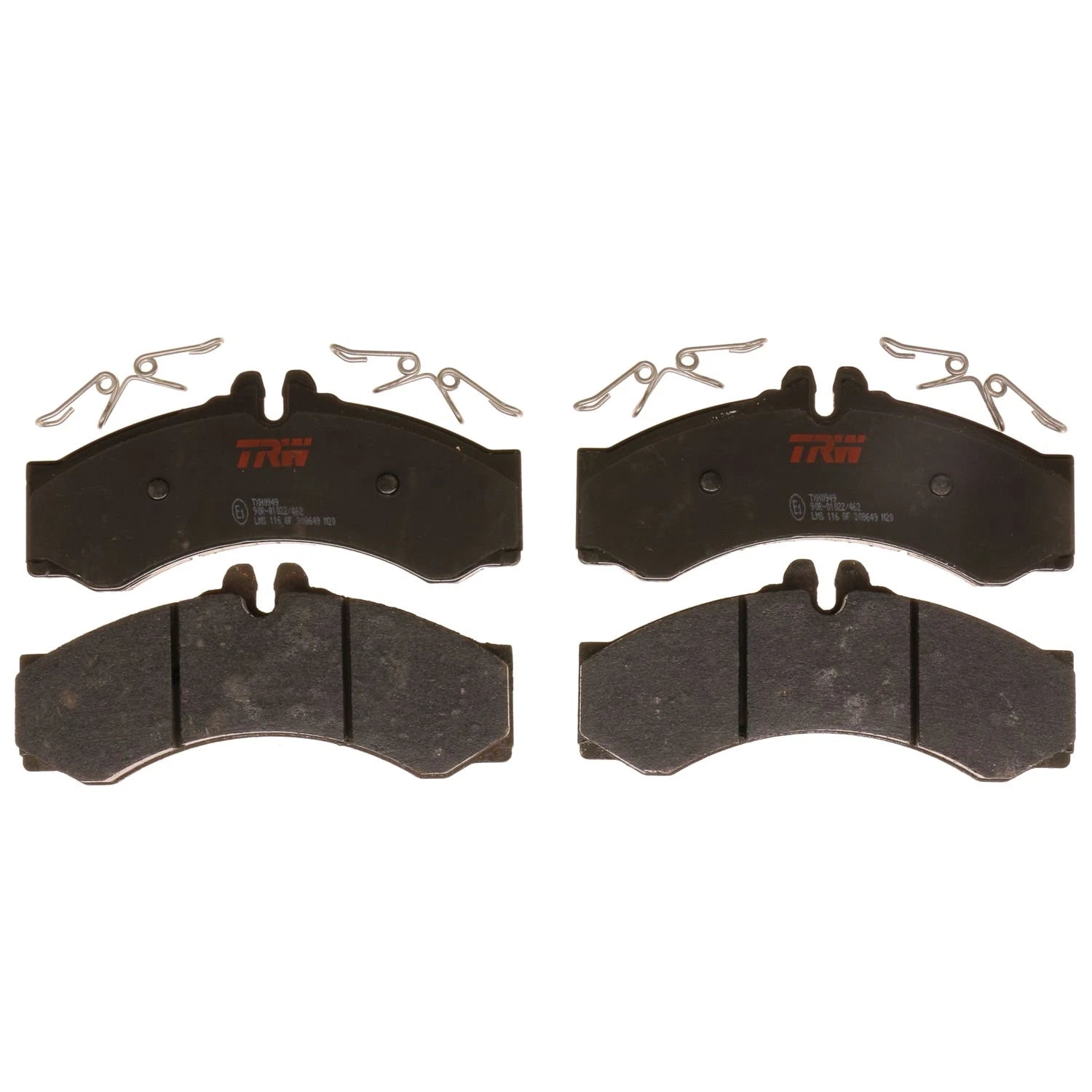 Set of 4 Disc Brake Pads for Dodge Sprinter 2500 (2003–2006)