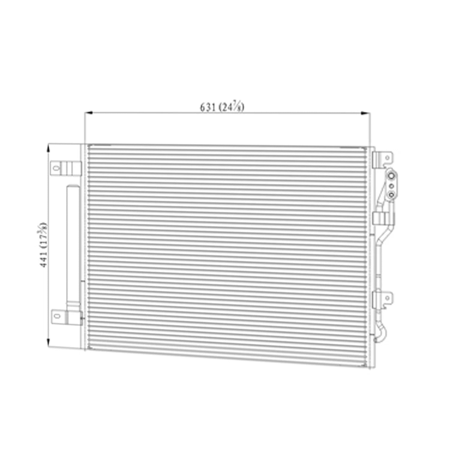 Replacement A/C Condenser for 2013–2016 Dodge Dart