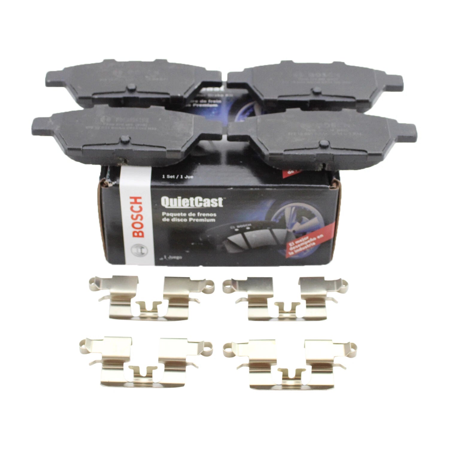 Set of 4 Bosch QuietCast Rear Ceramic Brake Pads for Ford Fusion MKZ 2006–2012