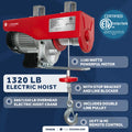 Electric Hoist Pulley System for Electric Winch (1320 lb, 20 ft Control)