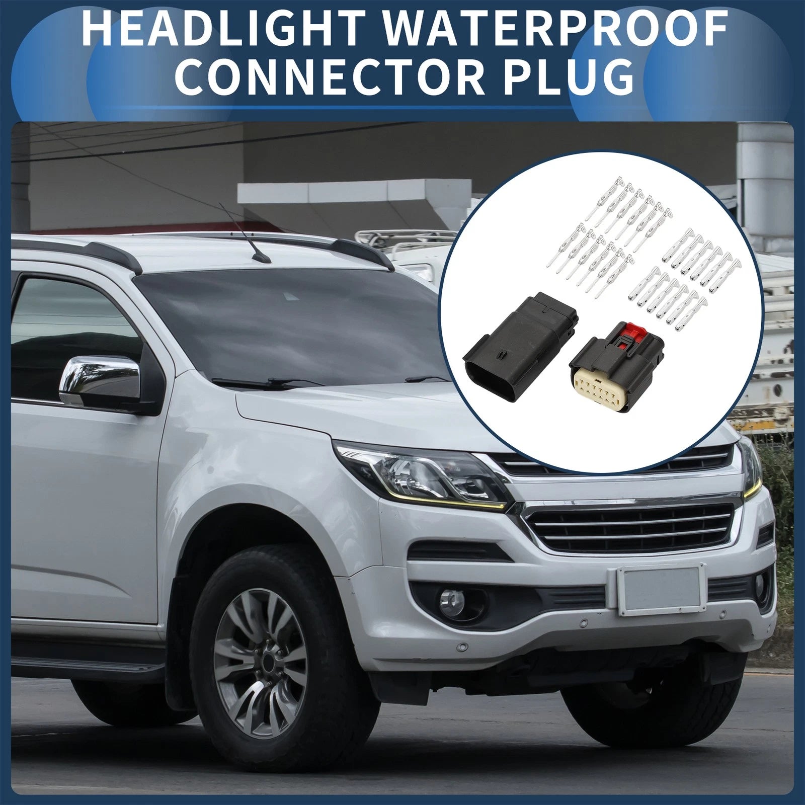 12 Pin Headlight Waterproof Connector Plug for Buick 