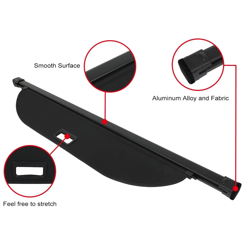 Retractable Rear Cargo Security Trunk Cover for Toyota Harrier (2015–2019)