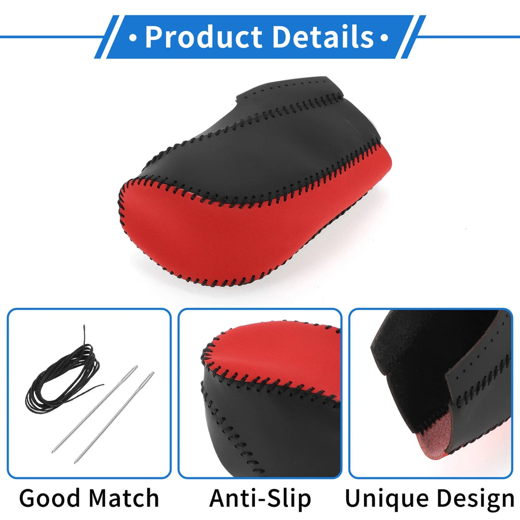 1 Pcs Gear Shift Knob Cover for Chevrolet Cruze (2011–2015) Red Black