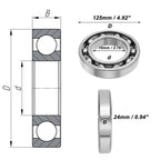 Deep Groove Ball Bearing 70x125x24mm for Scooter Skateboard (P0)