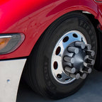 Matte Black Cylinder Lug Nut Covers Thread-On 33mm for Ford F-150 (2004–2014)
