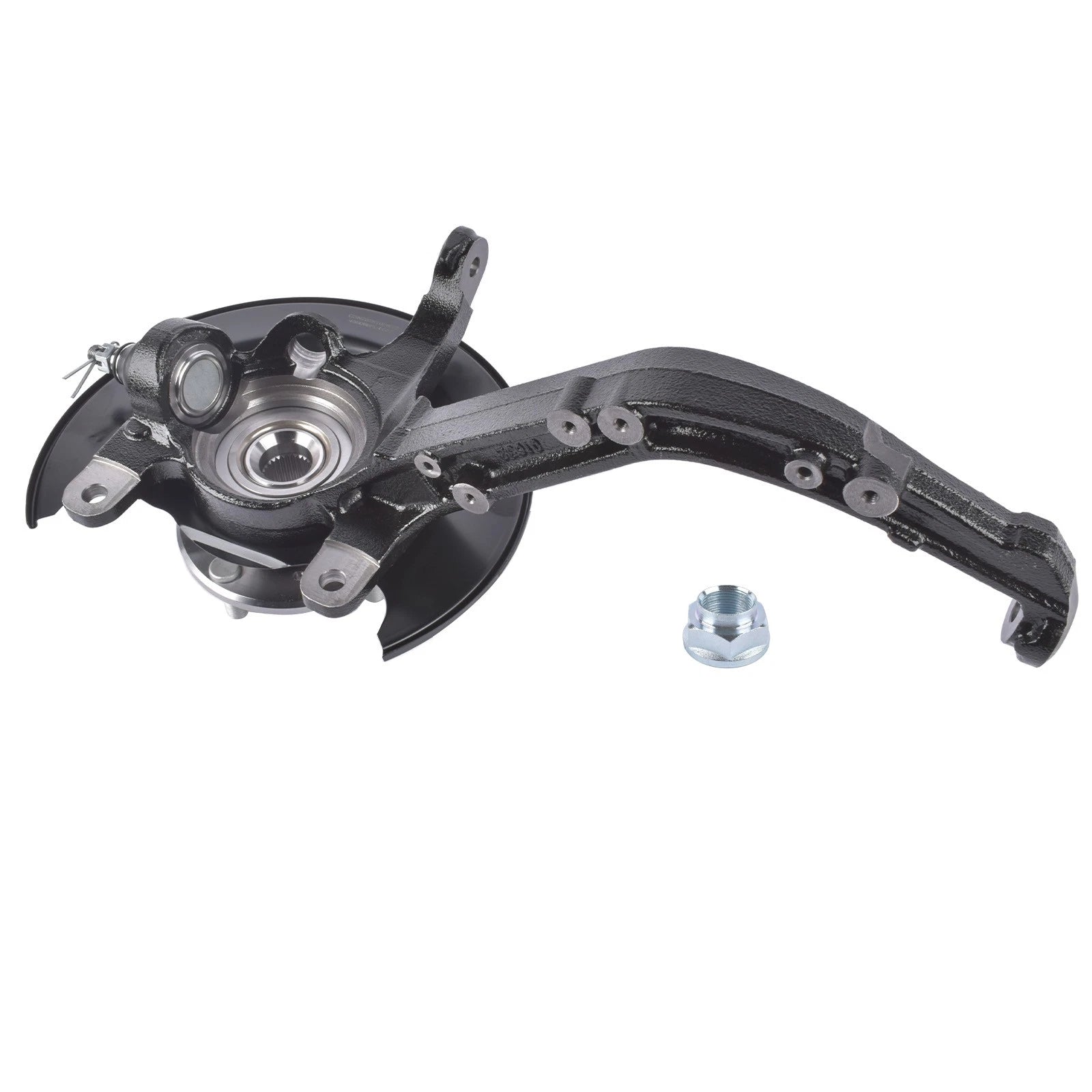 Steering Knuckle for Honda Accord (2003-2007) Black Front Left 4-Stud