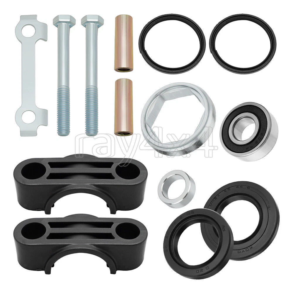 Steering Stem Bushing Bearing Seal Nut Kit for Yamaha Banshee Grizzly Big Bear