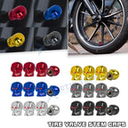 Skull Style Tire Wheel Valve Stem Air Caps for Universal Motorcycle (4-Pack, 2019–2024)