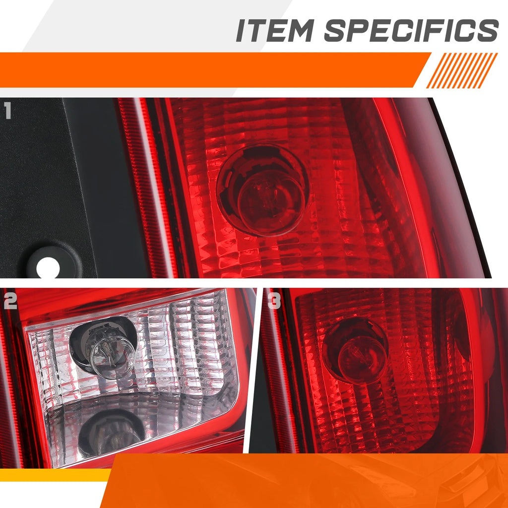 Right Side Red Lens Tail Light for Chevy Suburban Tahoe (2007–2014)