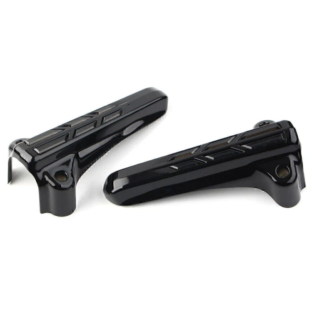 Front Lower Fork Leg Covers LED Smoke Light for Harley FLHR FLHTK FLHX (14-20)