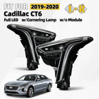 Full LED Headlight Set for Cadillac CT6 (2019–2020) w/Cornering Lamp