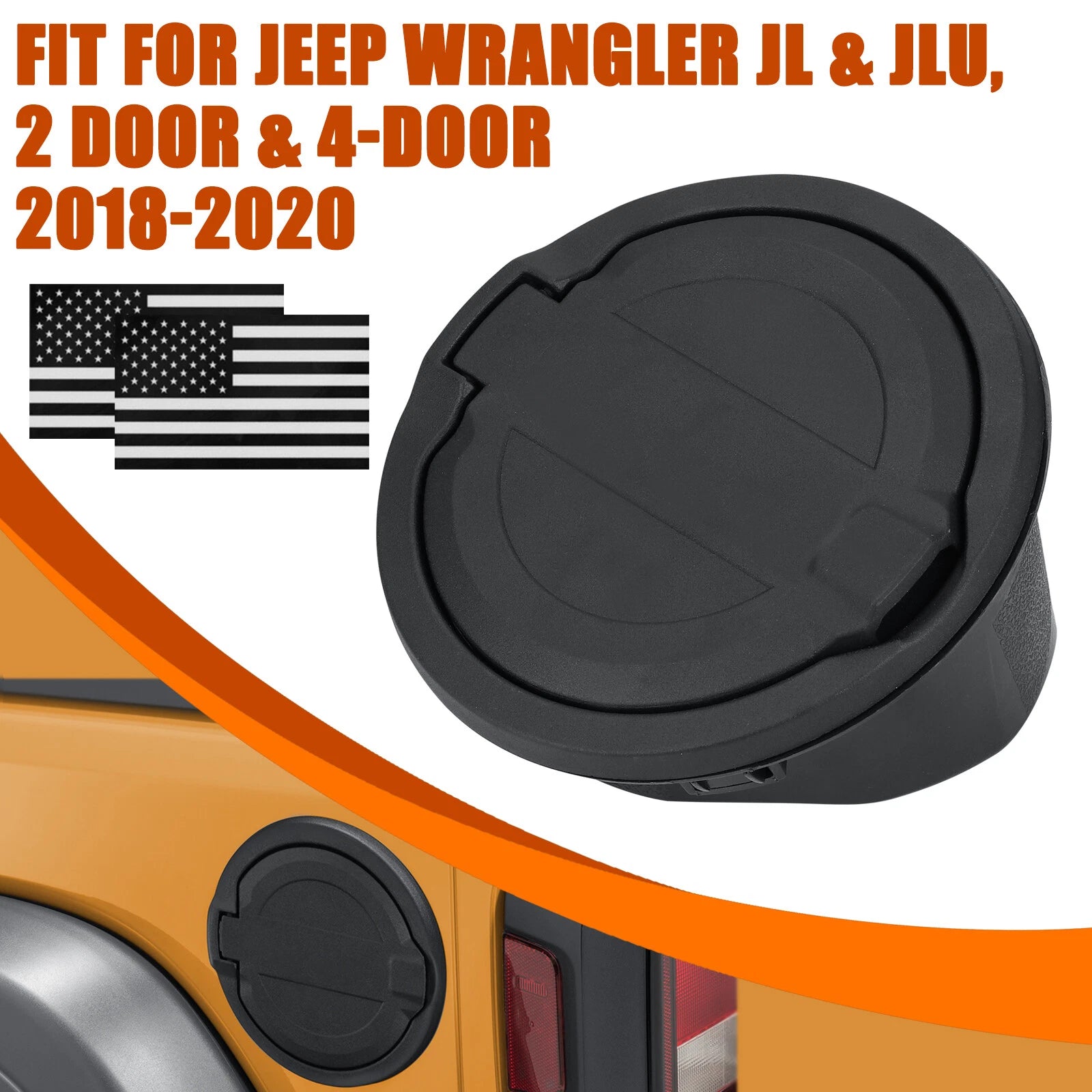 Fuel Filler Gas Cap for Jeep Wrangler JL JLU (2018–2022)