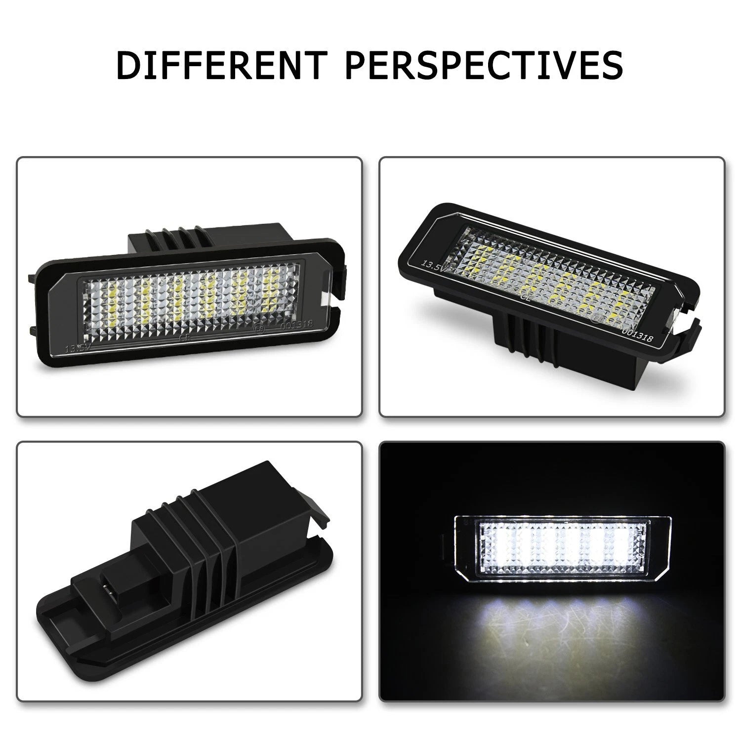 2X CANbus LED License Plate Lights for VW GTi Golf CC Rabbit (YYYY–YYYY)