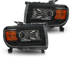 Set of 2 Halogen Headlights for GMC Canyon (2015–2022) Black Conversion W/Bulbs
