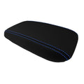Console Armrest Cover for Honda Civic (2012–2015) PVC Carbon Fiber Blue Stitch