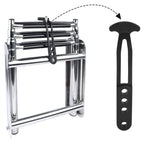 Rubber Strap for Telescoping Ladder - 7 Inch, 4 Hole, Black