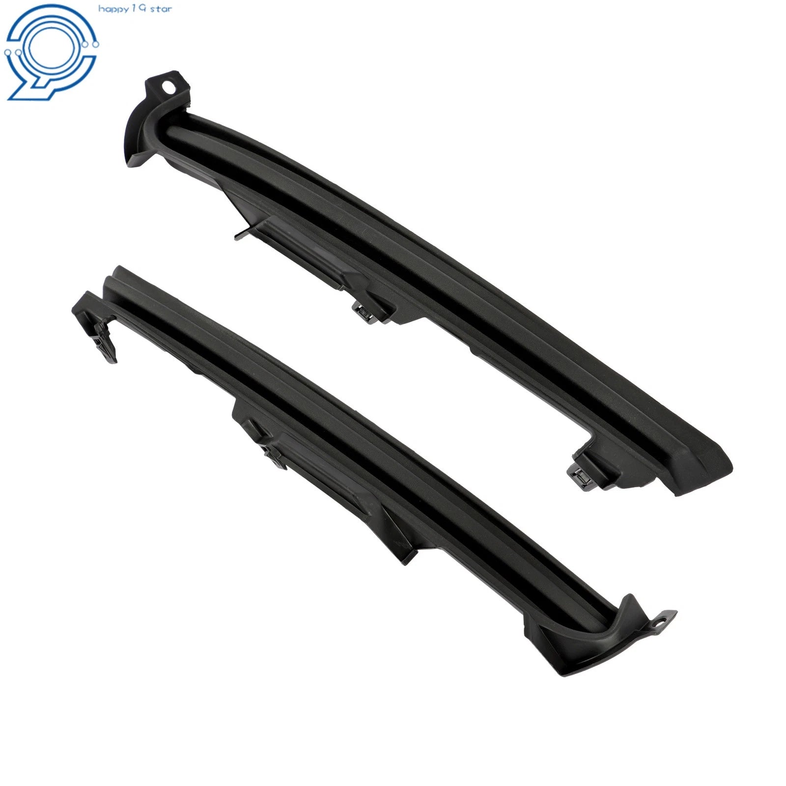 Pair Fog Light Covers for Mazda CX-9 (2016-2023) Black Plastic