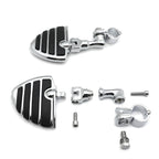 Mini Wing 3" Footpegs Footrest Mount Kit for Harley (1.25" Highway Engine Guard)