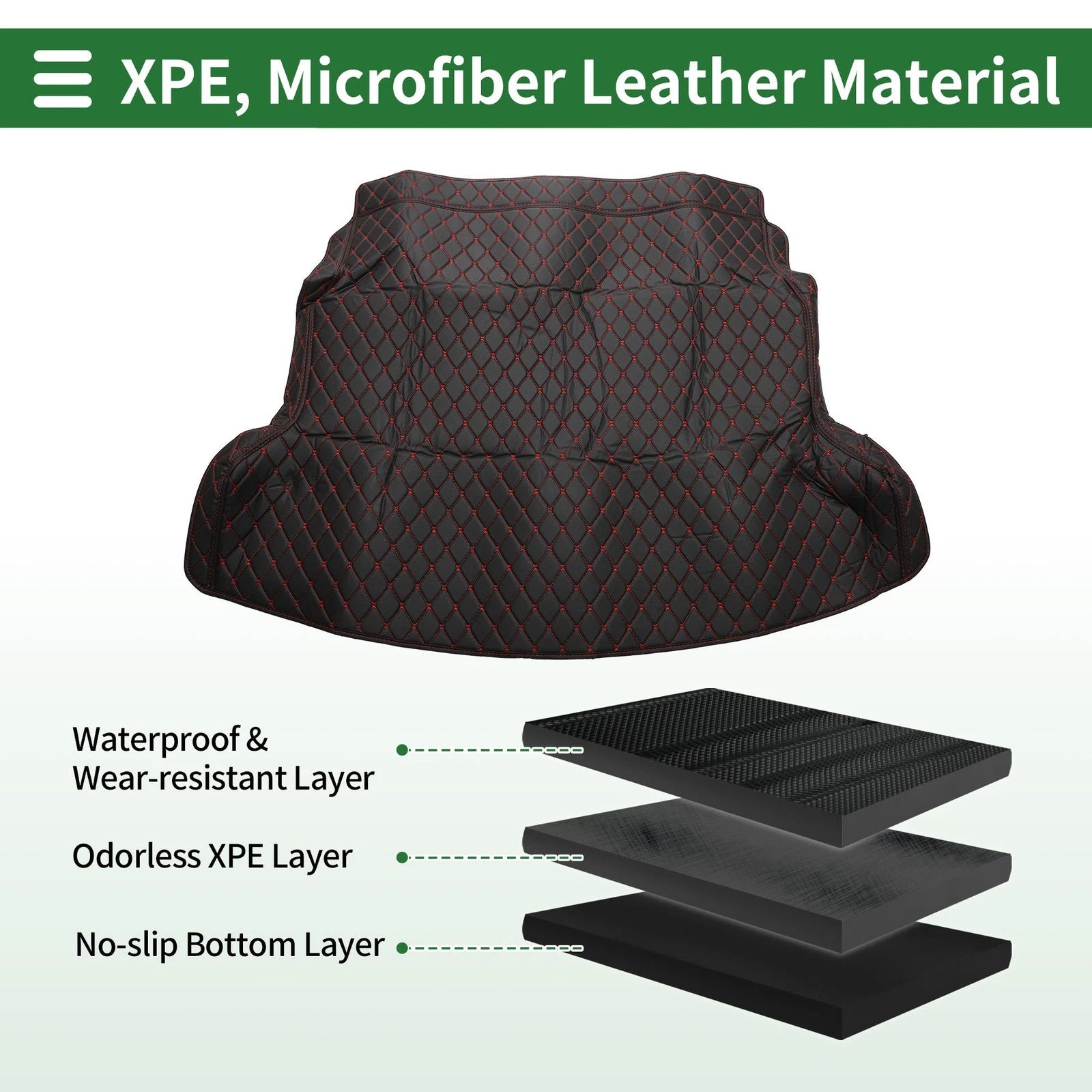 Cargo Liner Trunk Mat for Honda CR-V (2012–2016) Black XPE