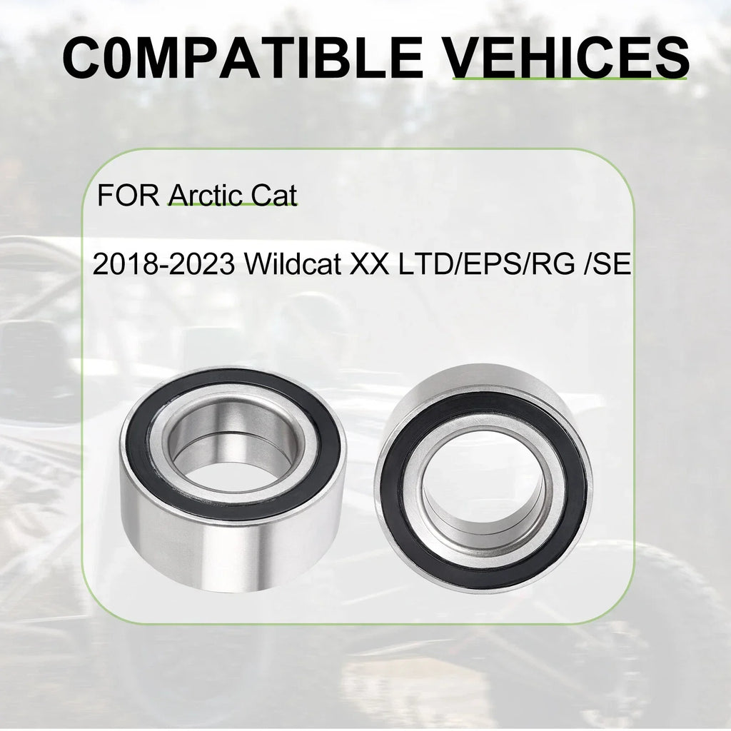 2 x Wheel Bearing for Arctic Cat Wildcat XX (2018–2023)
