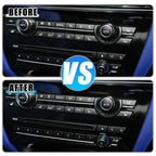 12pcs Air Conditioning Control Switch Button Cap Cover for BMW 5 6 7 (F10 F01 F12)