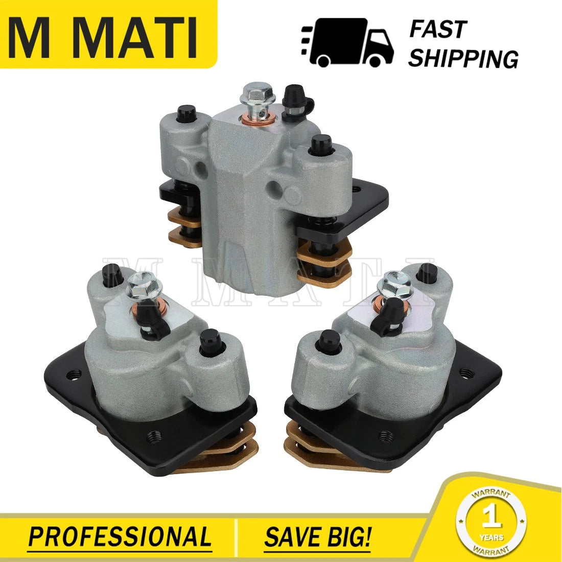 Front & Rear Brake Calipers for Arctic Cat Thundercat VLX 700/TRV 700/TBX 700