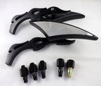 CNC Aluminum Mirrors for Motorcycle Cruiser Chopper (8-10mm)