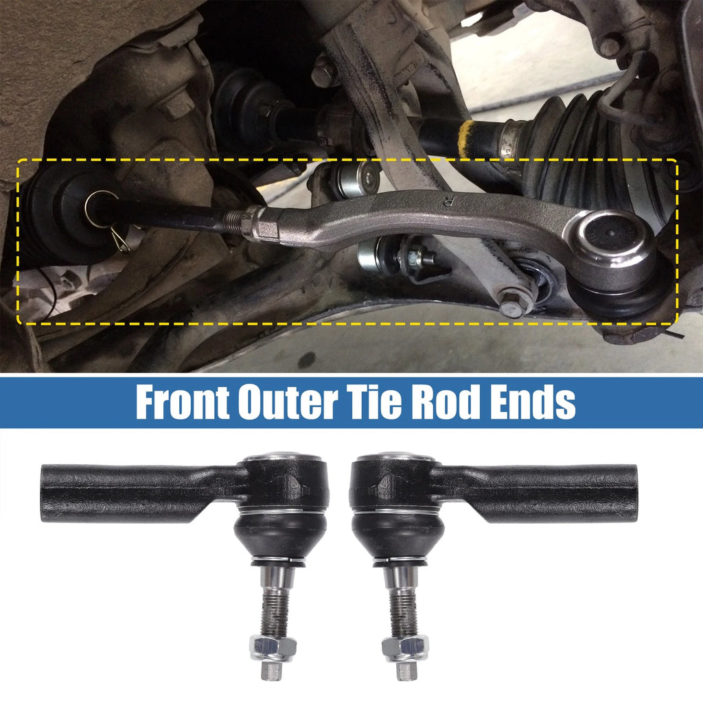 2X Front Outer Tie Rod End Links for Ford Mustang (2005–2014)