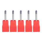Carbide End Milling Cutter Set for 1/8" Diameter (4 Flutes, 90Â°)