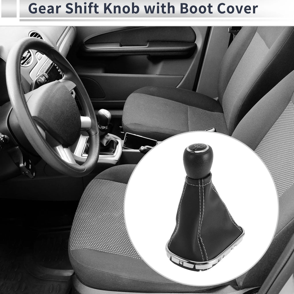 5 Speed Gear Shift Knob with Cover for Chevrolet Cruze (2010–2015) Faux Leather