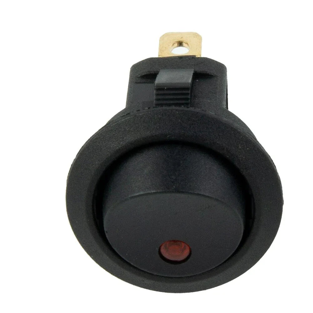 SPST Switch / 12V 10A / Rocker Red LED Light Fittings for Car Boat