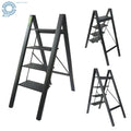 4-Step Folding Ladder with Wide Anti-Slip Pedal