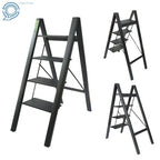 4-Step Folding Ladder with Wide Anti-Slip Pedal