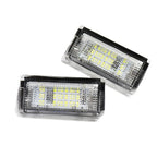 2X Full White LED License Plate Light Kit for BMW 320i 325i 330i (2006–2013)