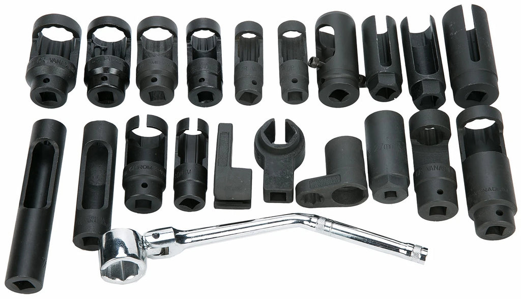 21Pcs O2 Oxygen Sensor Socket Set for Universal Use