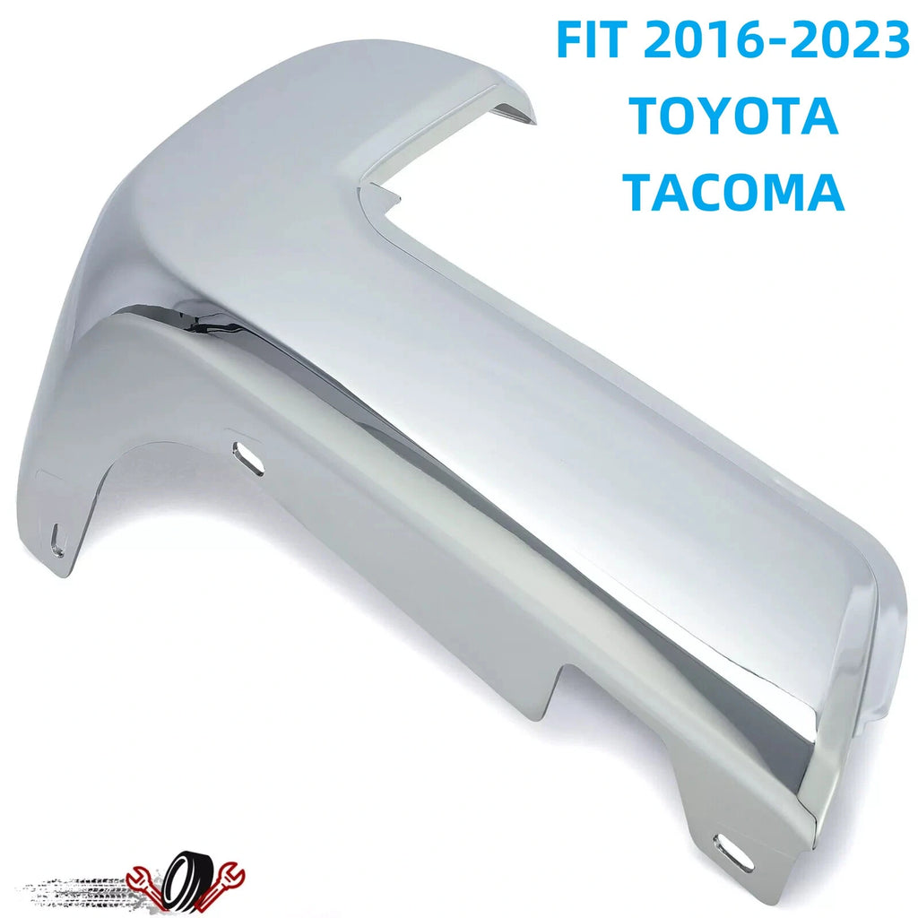 Rear Driver Bumper End for Toyota Tacoma (2016–2023) Chrome