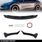 Carbon Style ABS Front Bumper Lip Spoiler for Tesla Model Y (2020-2024)
