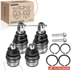 Set of 4 Front Upper & Lower Ball Joints for Ford E-150 E-250 E-350 (1992–2014)