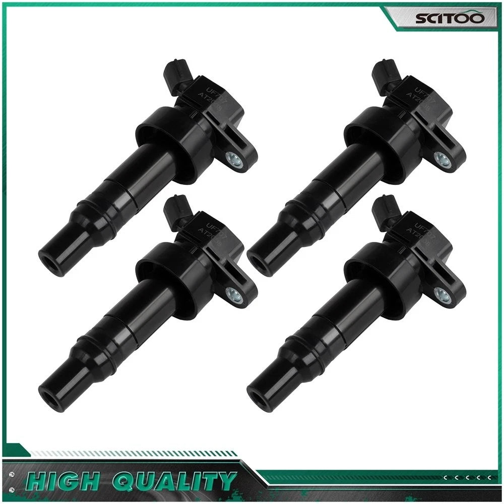 Set of 4 Ignition Coils for Hyundai Veloster (2013–2015) & Kia Forte Koup (2014–2016)