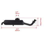Exhaust Muffler for Yamaha Grizzly 700 (2008–2013) Bolt-on ATV
