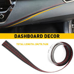 2M PU Leather Dashboard Trim Moulding Sticker for Universal Cars (2010–2023)
