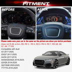Blue Aluminum Paddle Shifter Extension Kit for Audi A3-A5 (2015-2018)