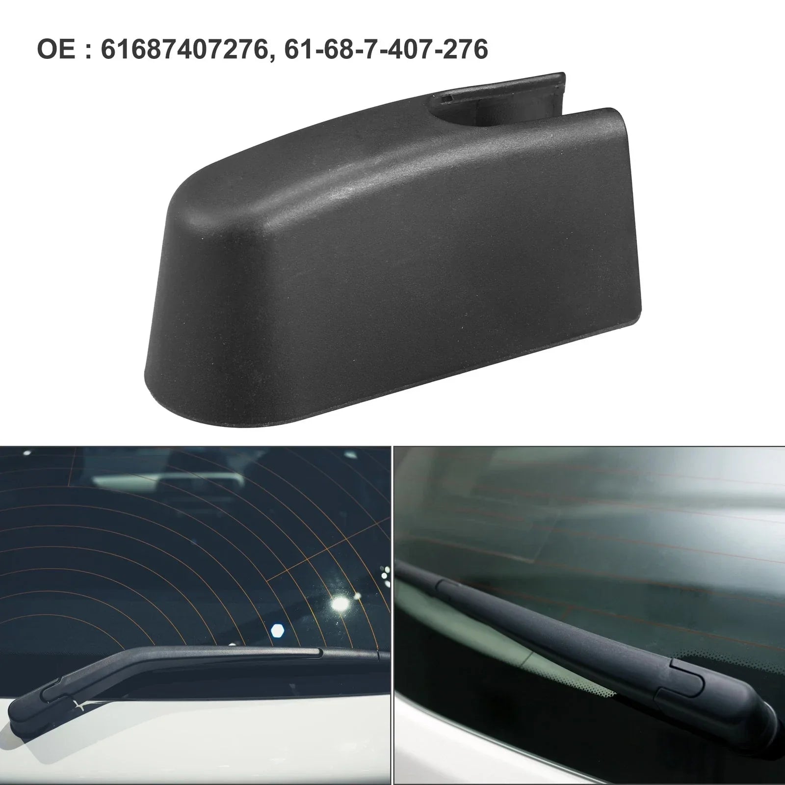 Rear Windshield Wiper Arm Nut Cap Black for BMW X3 (2018-2024)