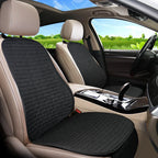Black Car Front Seat Cushion Covers Set for Universal Fit ()