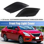1 Pair Fog Light Cover No. 622576W80B/622566W80B for Nissan Versa (2015–2018)