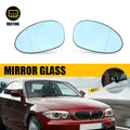 Set of 2 Blue Heated Side Mirror Glass for BMW 325i 328i 335i 128i 135i M3 (E46 E90)