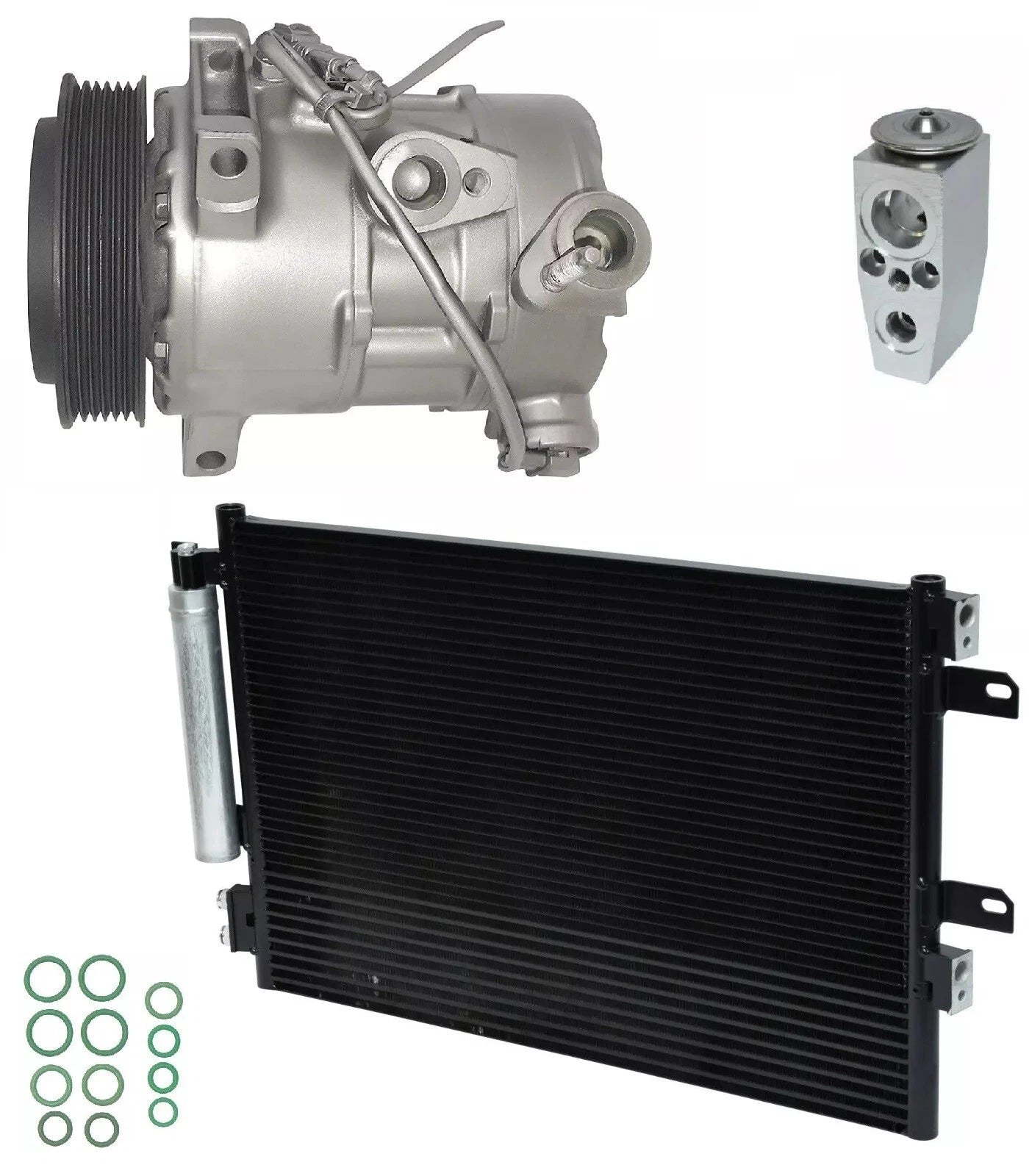 A C Compressor Kit with Condenser for Dodge Caliber 2.4L (2011–2012)