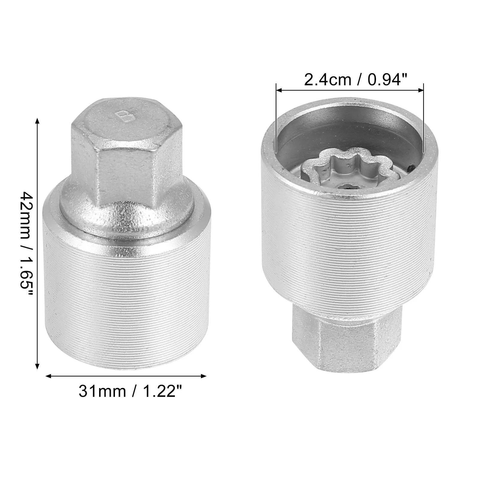 Wheel Lock Lug Nut Anti Theft Screw Removal Key for Audi A4L A5 A6L (2010–2020)