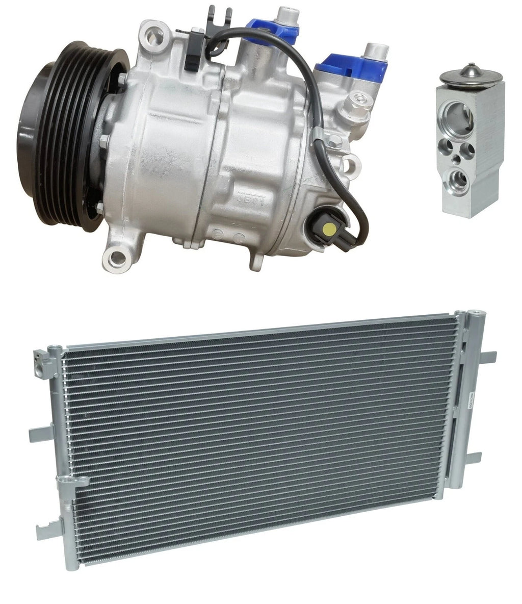 AC Compressor Kit With Condenser for Porsche Macan 3.0L 3.6L (2018–2018)